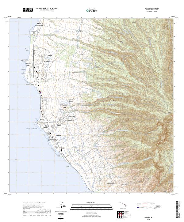 Lahaina topographic map thumbnail