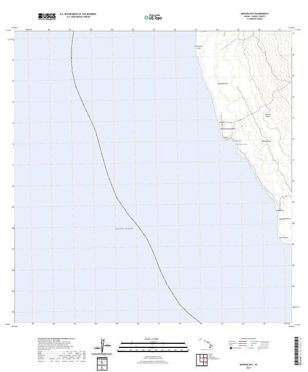 Manuka Bay topographic map thumbnail