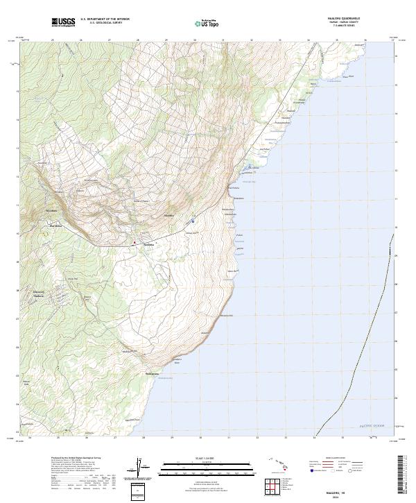 Naalehu topographic map thumbnail