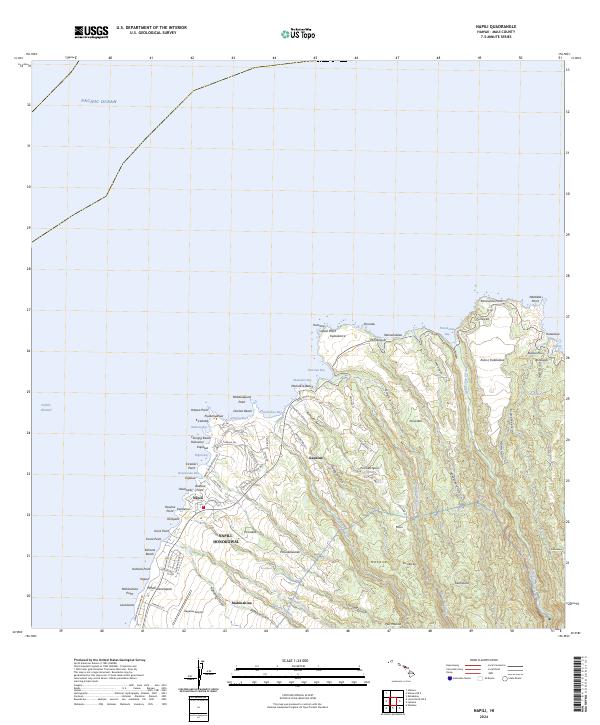 Napili topographic map thumbnail
