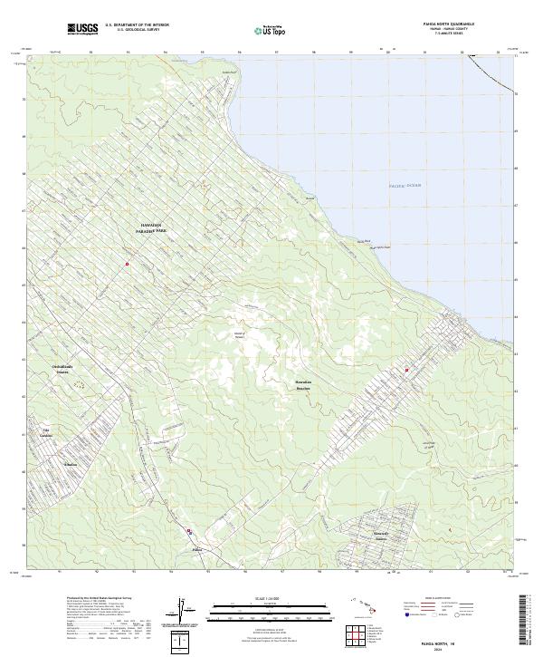 Pahoa North topographic map thumbnail