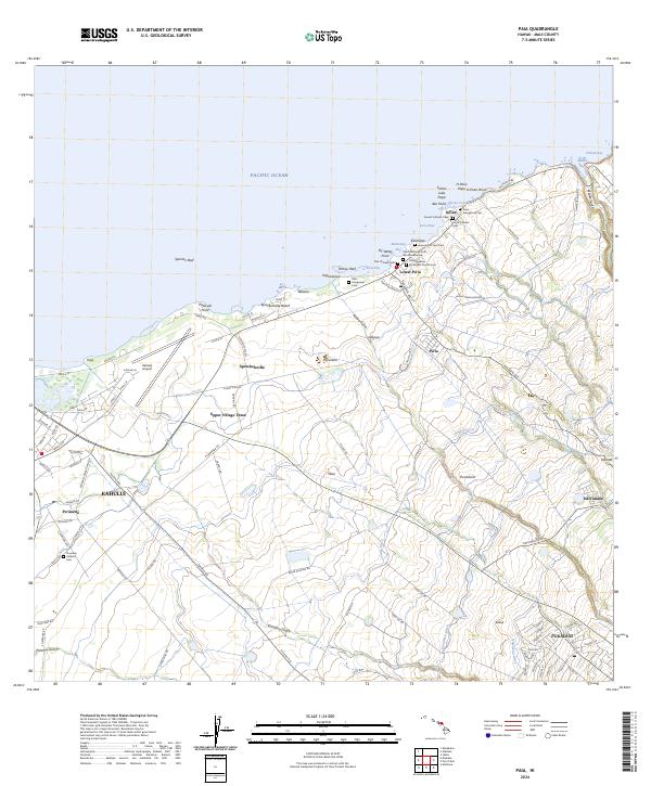 Paia topographic map thumbnail
