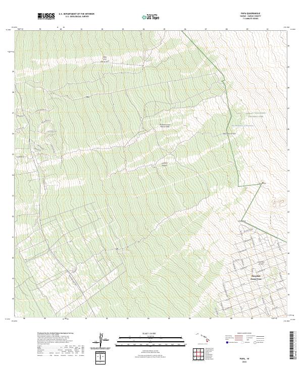 Papa topographic map thumbnail