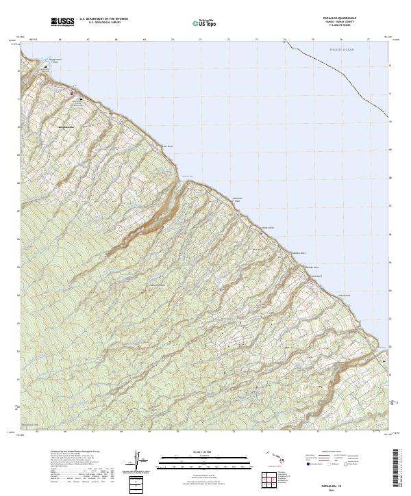 Papaaloa topographic map thumbnail