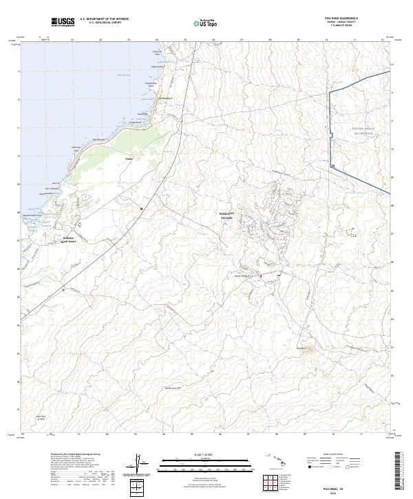 Puu Hinai topographic map thumbnail