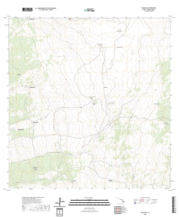 Puulehua topographic map thumbnail
