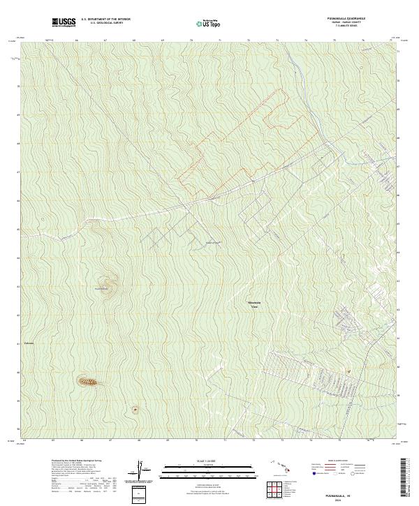 Puumakaala topographic map thumbnail