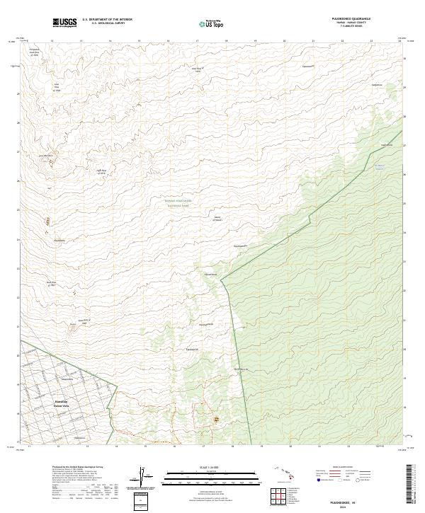 Puuokeokeo topographic map thumbnail