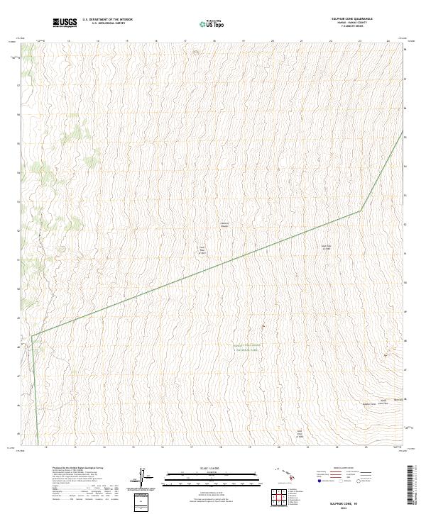 Sulphur Cone topographic map thumbnail