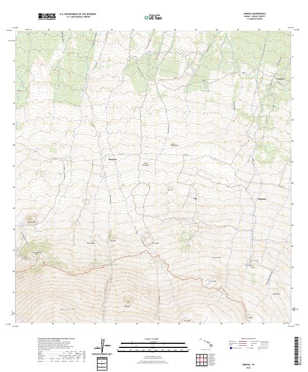 Umikoa topographic map thumbnail