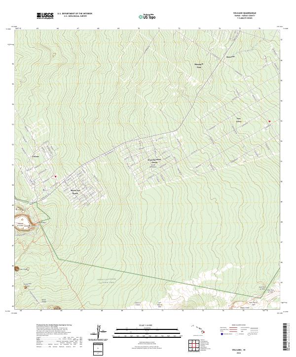 Volcano topographic map thumbnail