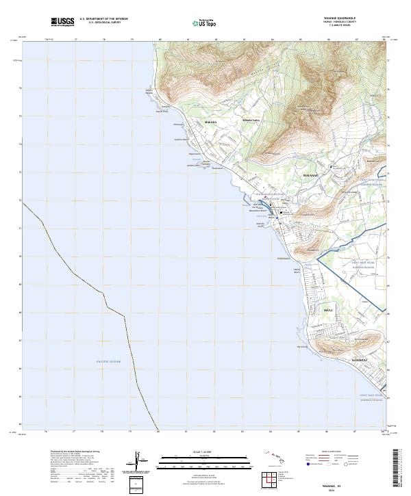 Waianae topographic map thumbnail
