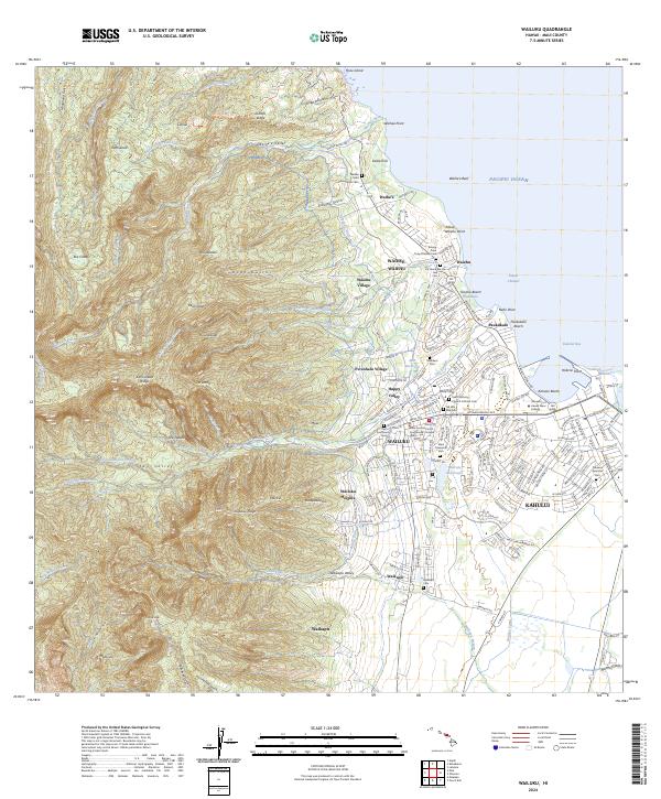 Wailuku topographic map thumbnail