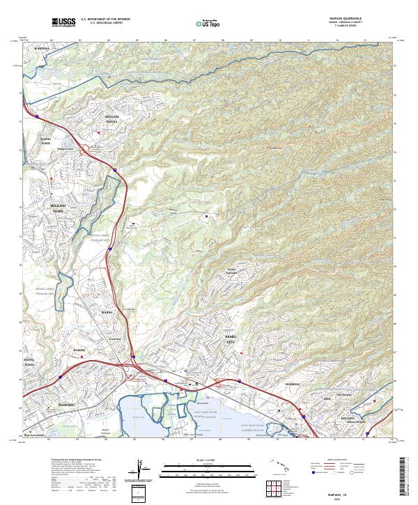 Waipahu topographic map thumbnail