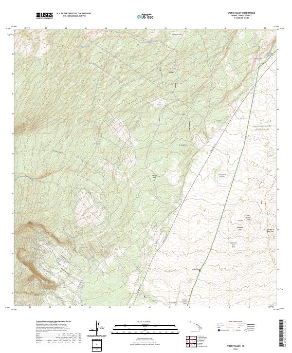 Wood Valley topographic map thumbnail