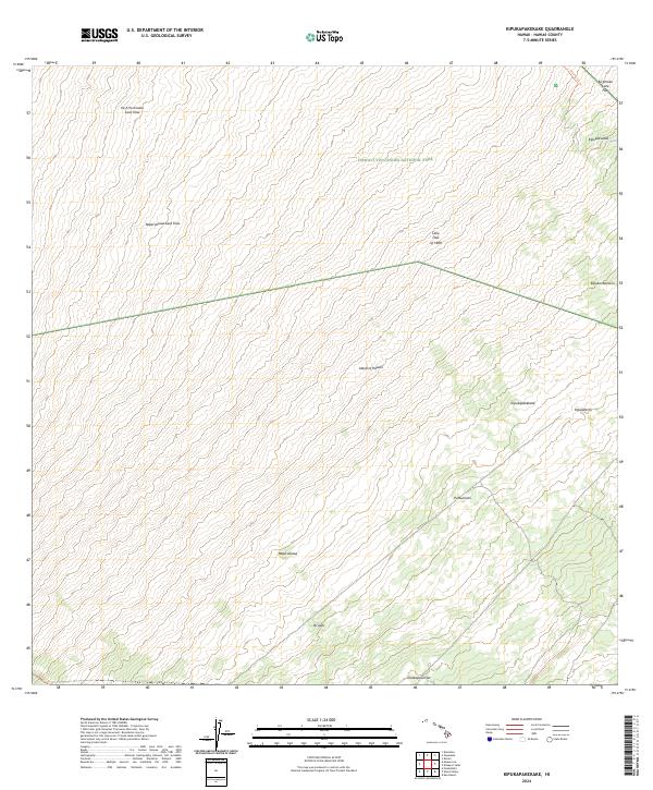 Kipukapakekake topographic map thumbnail