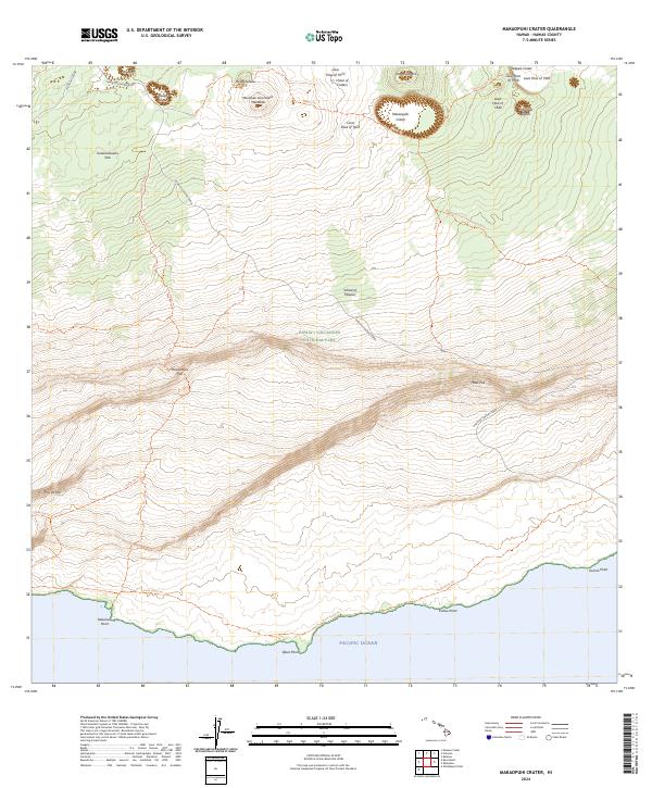 Makaopuhi Crater topographic map thumbnail