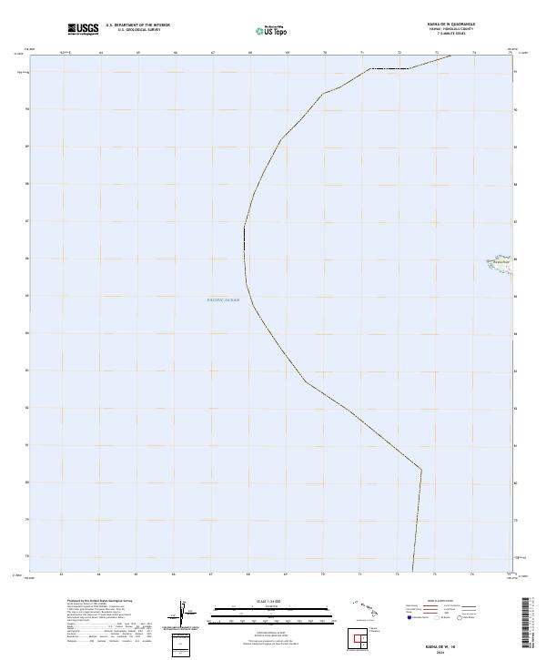 Kaena OE W topographic map thumbnail