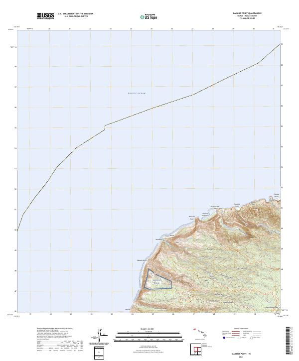 Makaha Point topographic map thumbnail