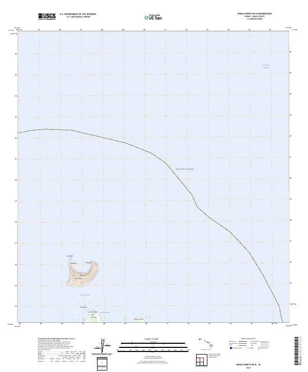 Niihau North OE N topographic map thumbnail