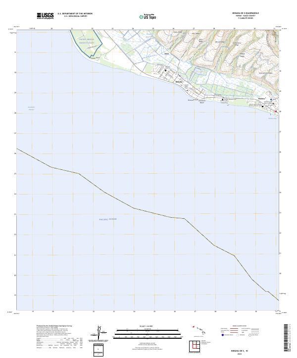 Kekaha OE S topographic map thumbnail