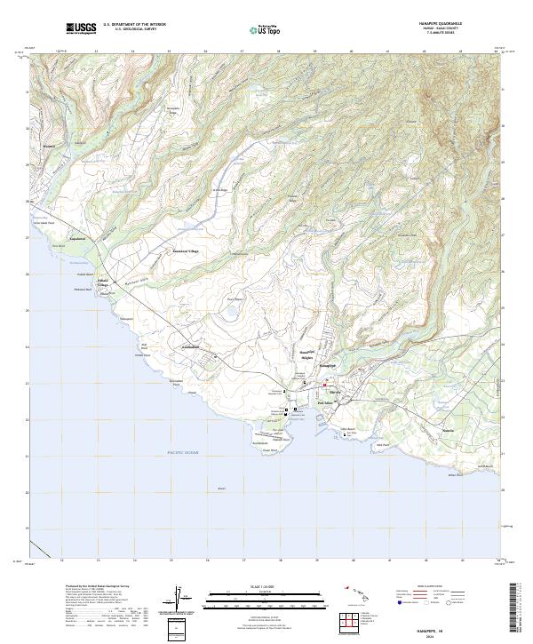 Hanapepe topographic map thumbnail