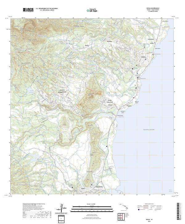 Kapaa topographic map thumbnail