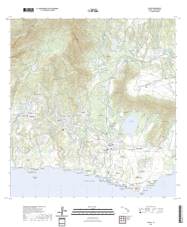 Koloa topographic map thumbnail