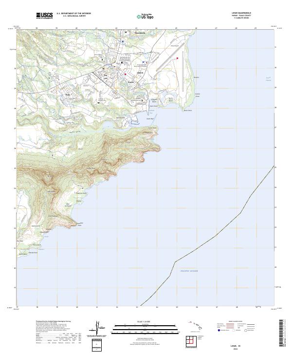 Lihue topographic map thumbnail