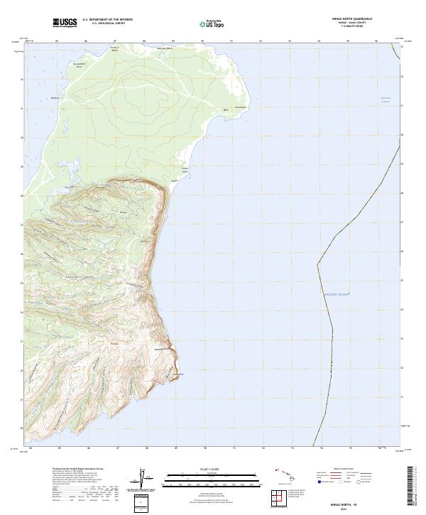 Niihau North topographic map thumbnail