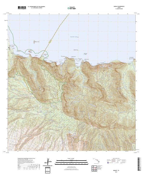 Kamalo topographic map thumbnail