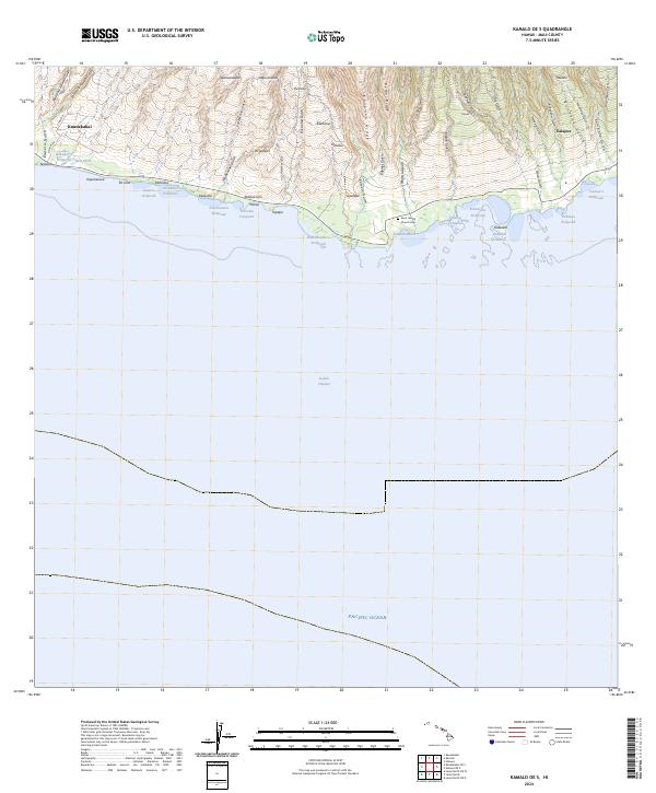 Kamalo OE S topographic map thumbnail