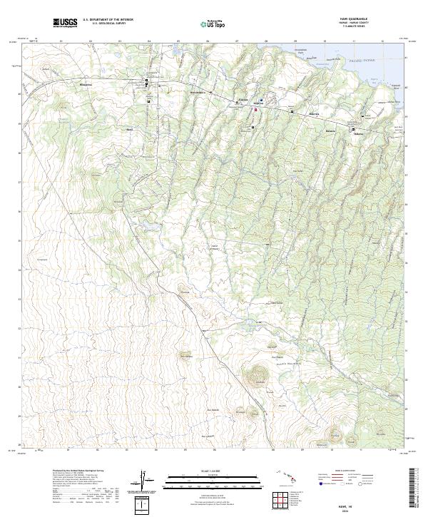Hawi topographic map thumbnail
