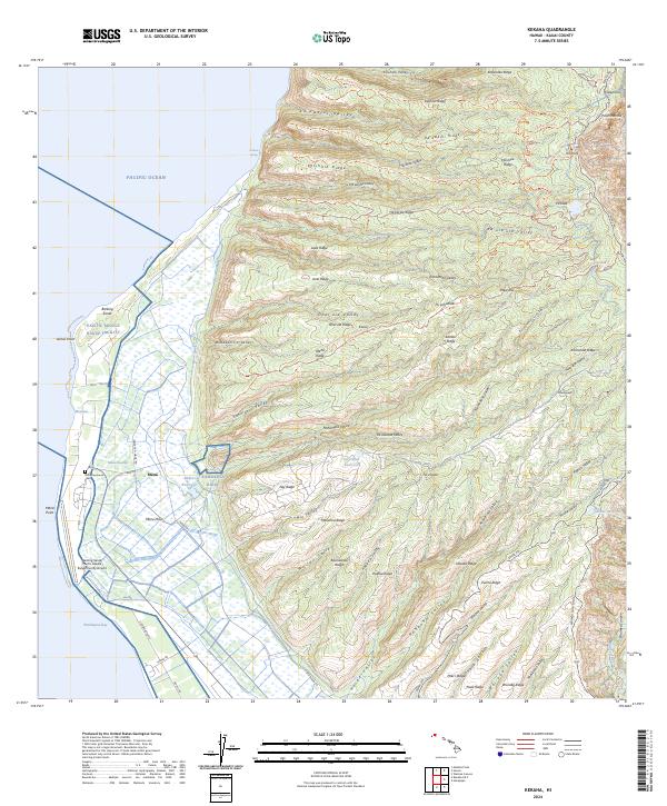 Kekaha topographic map thumbnail
