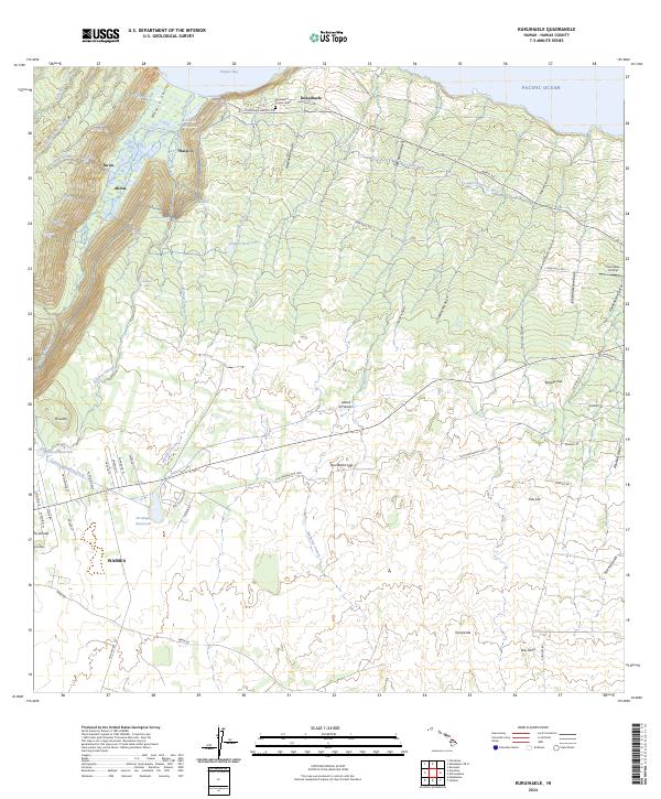 Kukuihaele topographic map thumbnail