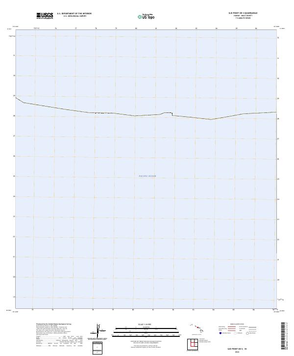 Ilio Point OE S topographic map thumbnail