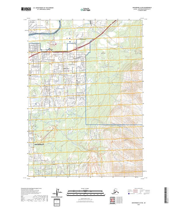 Anchorage A-8 NE topographic map thumbnail