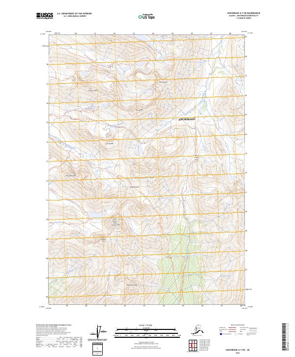 Anchorage A-7 SW topographic map thumbnail