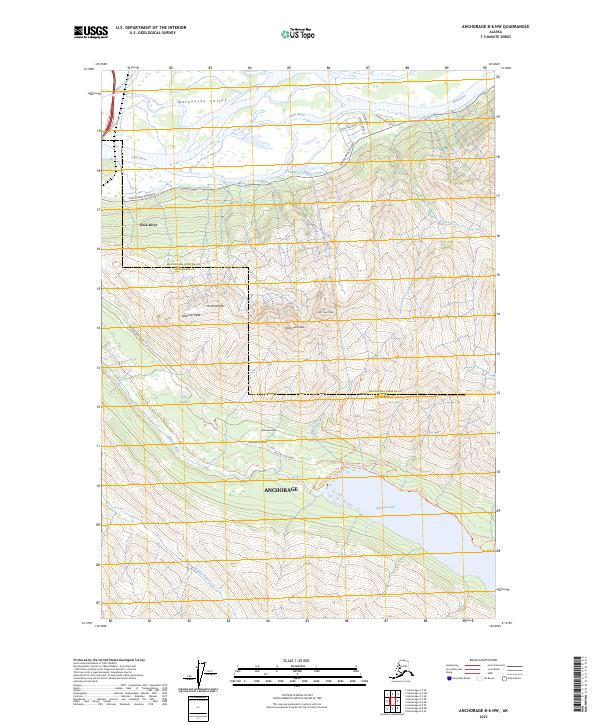 Anchorage B-6 NW topographic map thumbnail