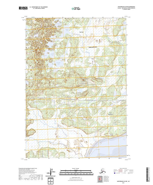 Anchorage B-8 NW topographic map thumbnail