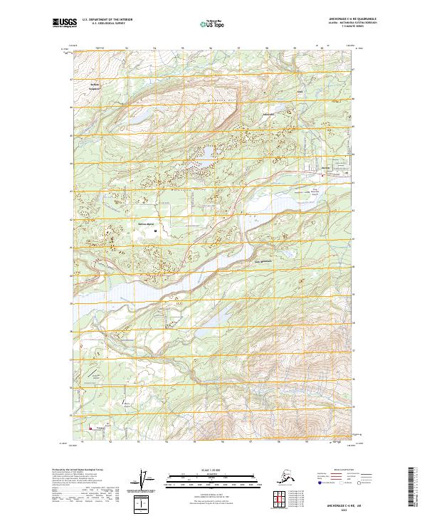 Anchorage C-6 NE topographic map thumbnail