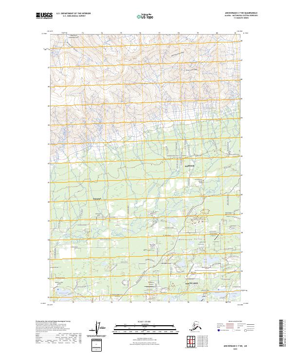 Anchorage C-7 NE topographic map thumbnail