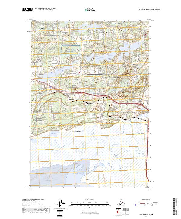 Anchorage C-7 SE topographic map thumbnail
