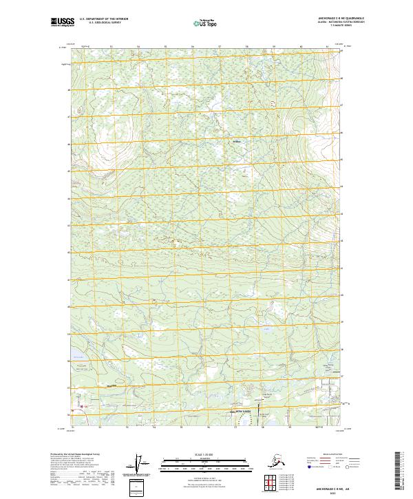 Anchorage C-8 NE topographic map thumbnail