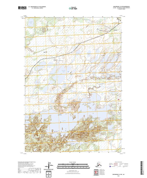 Anchorage C-8 SW topographic map thumbnail