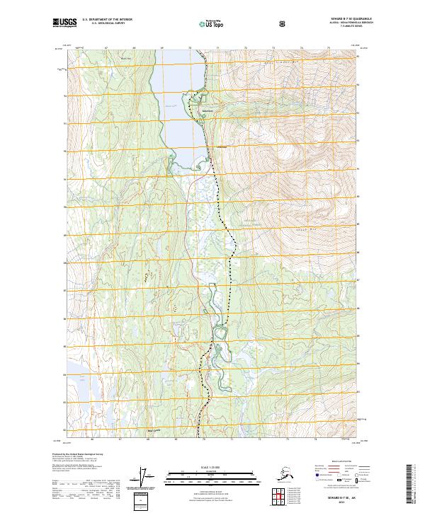 Seward B-7 SE 2023 topographic map thumbnail