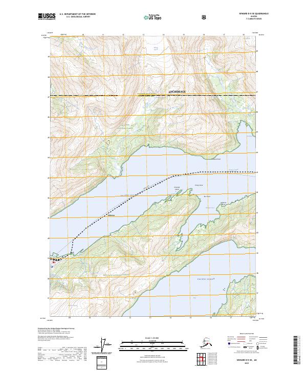 Seward D-5 SE 2023 topographic map thumbnail