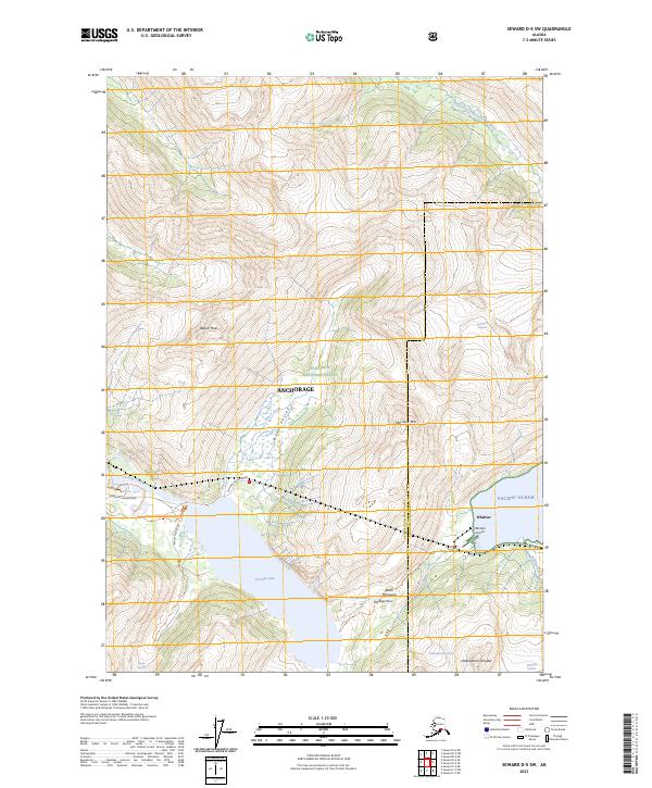 Seward D-5 SW 2023 topographic map thumbnail