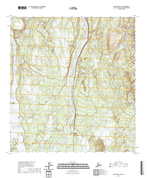 Talkeetna B-1 NE topographic map thumbnail
