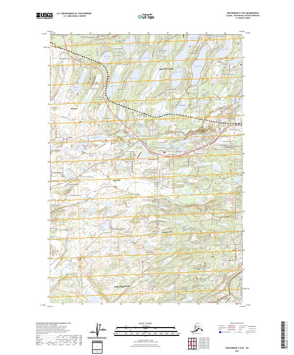 Anchorage C-8 SE topographic map thumbnail
